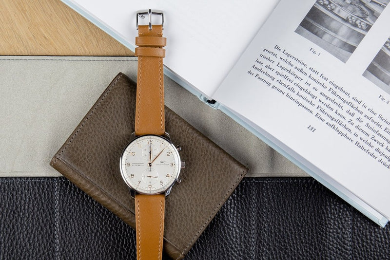 Monochrome Watches Shop | Smooth Calfskin Watch Strap - Fudge