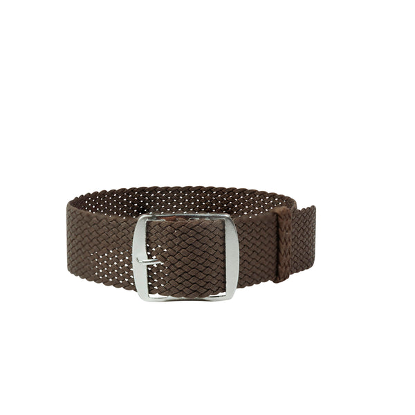 Braided Dark Brown Leather Strap with Matching Stich - Watch-Collectors