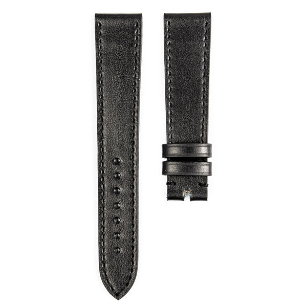 Black calfskin watch strap new arrivals