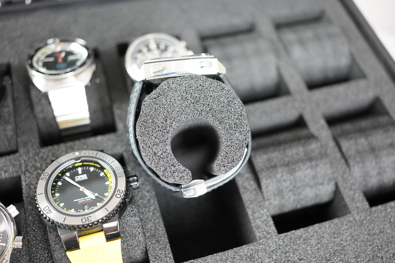 Monochrome Watch Shop | Peli Case - Watch Case 10 - Black - Logo - ABS Plastic - Custom foam