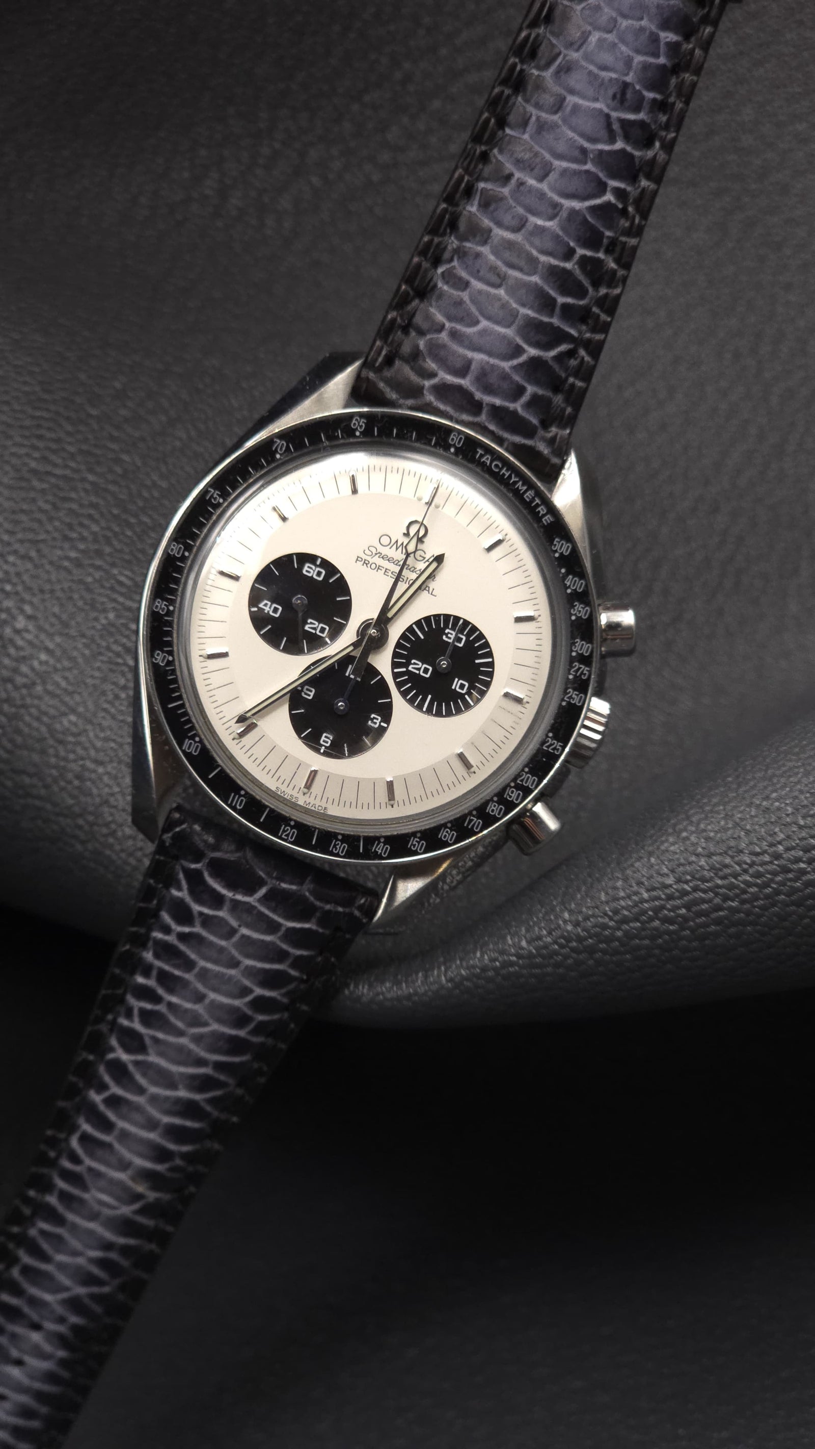 MONOCHROME x Terry Crafted - Beaver Tail Strap - Black/Grey Fumé