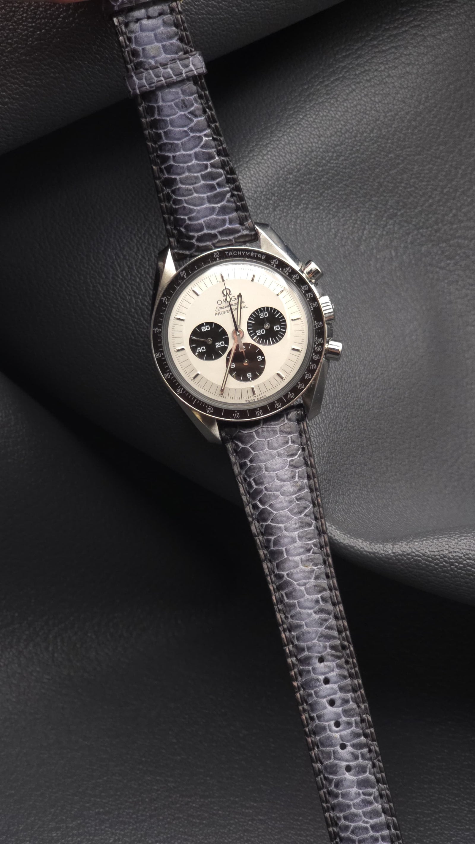 MONOCHROME x Terry Crafted - Beaver Tail Strap - Black/Grey Fumé