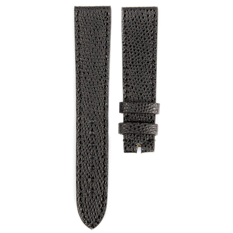 Monochrome - Grained Calfskin Watch Strap - Black Monochrome Shop Monochrome - Grained Calfskin Watch Strap - Black Monochrome Shop