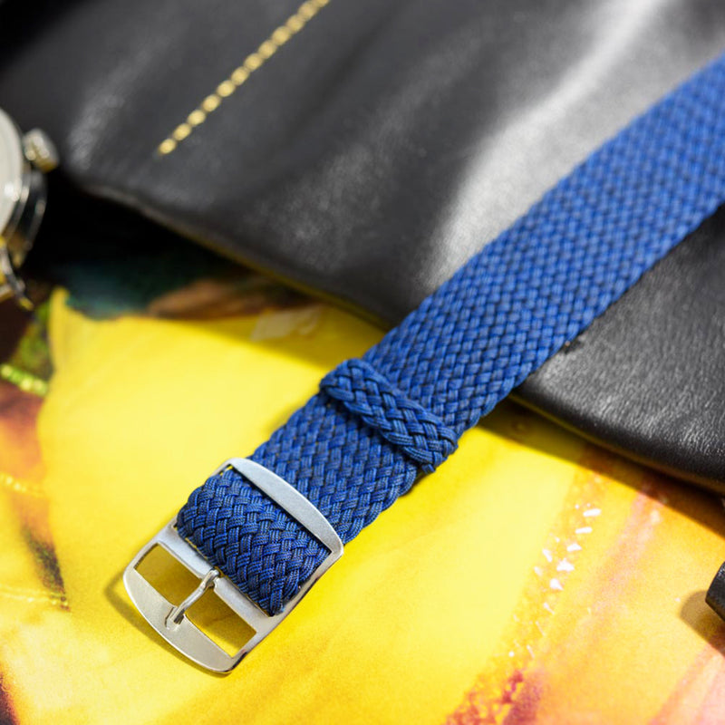 Monochrome Watches Shop | Perlon Strap - Navy Blue