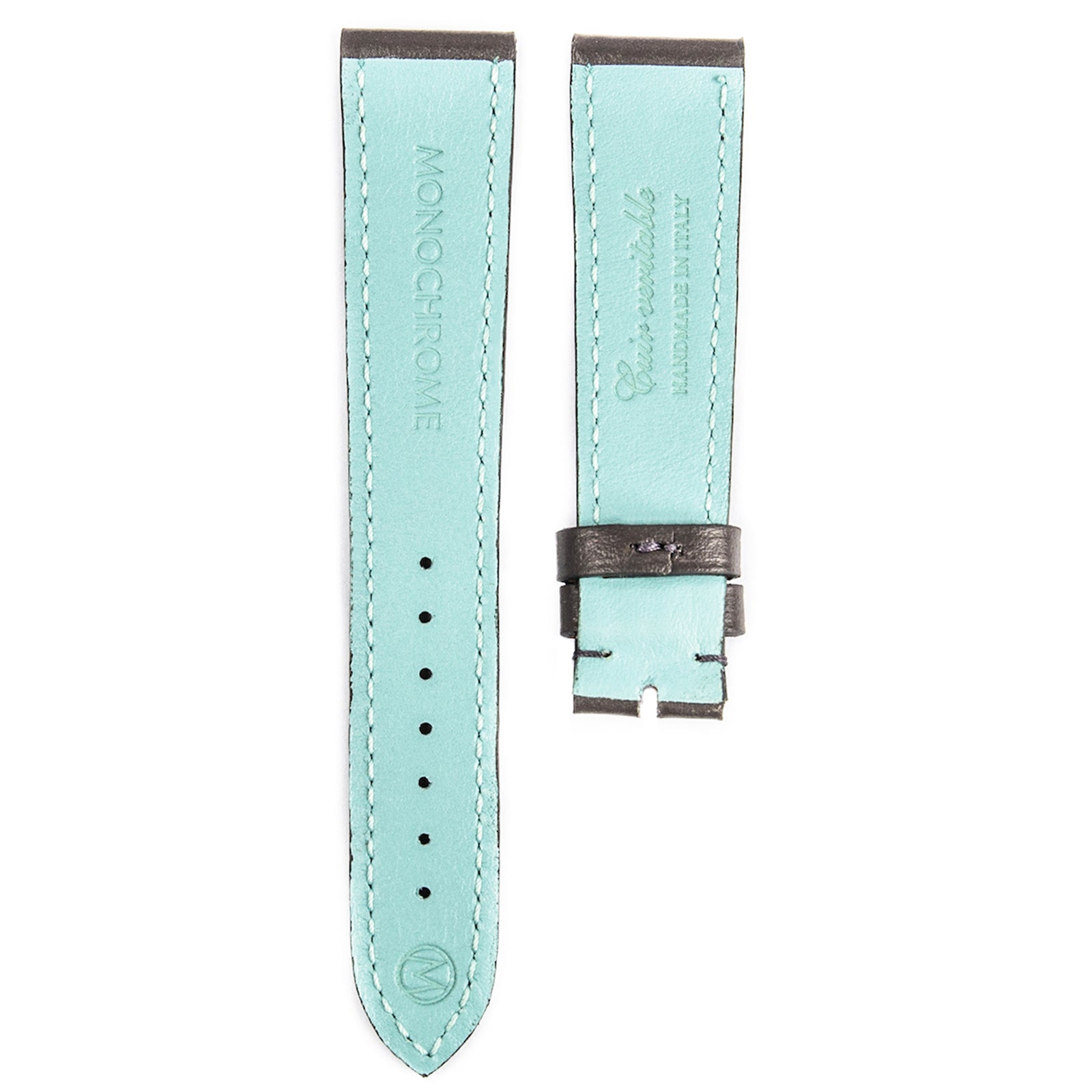 Monochrome - Smooth Calfskin Watch Strap - Grey – Monochrome