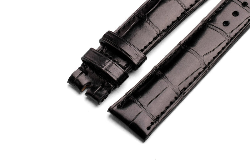 Monochrome Watches Shop | Alligator Watch Strap - Black