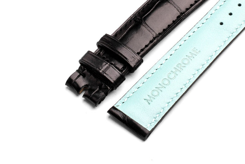 Monochrome Watches Shop | Alligator Watch Strap - Black