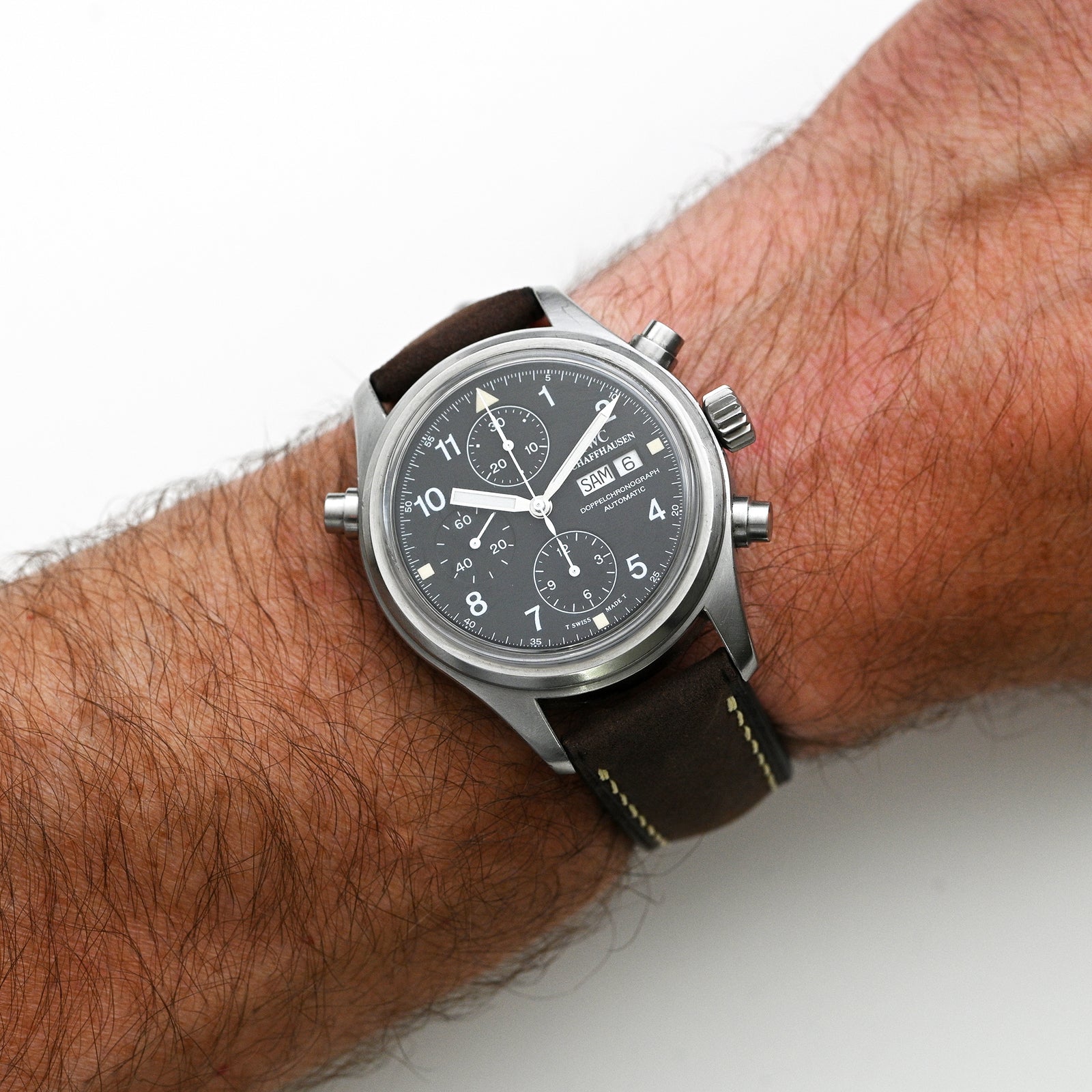 Delugs - Crazy Horse Calfskin Watch Strap - Brown 