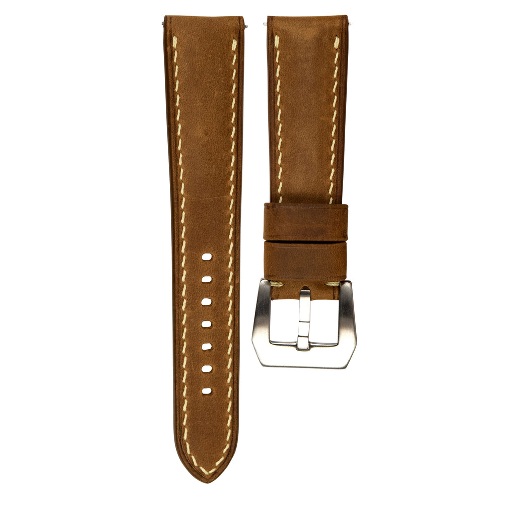 Delugs Crazy Horse Calfskin Watch Strap Cognac - Main Image