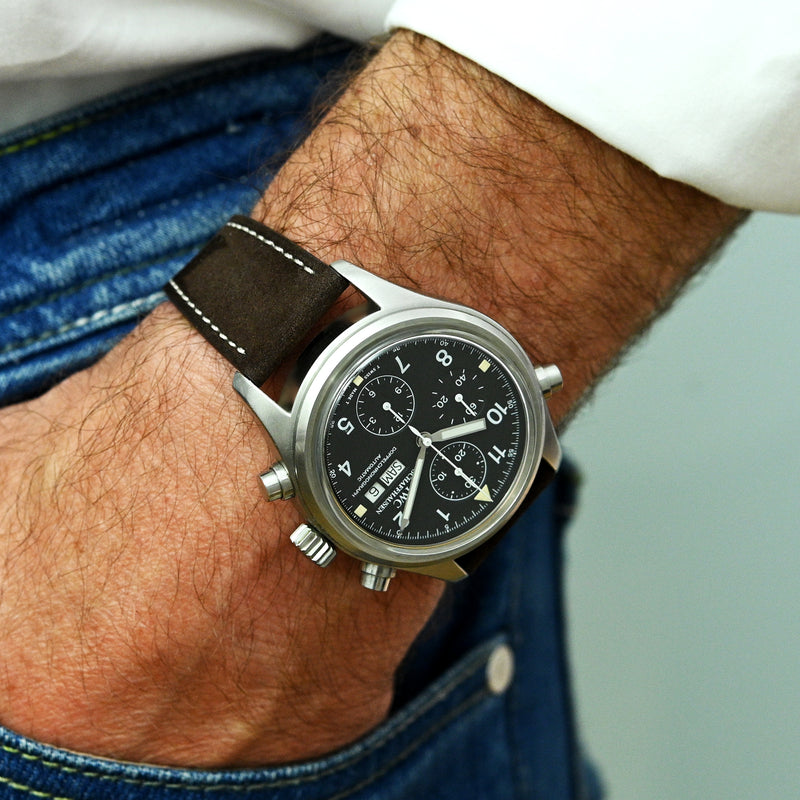Monochrome Watches Shop | Nubuck Watch Strap - Brown