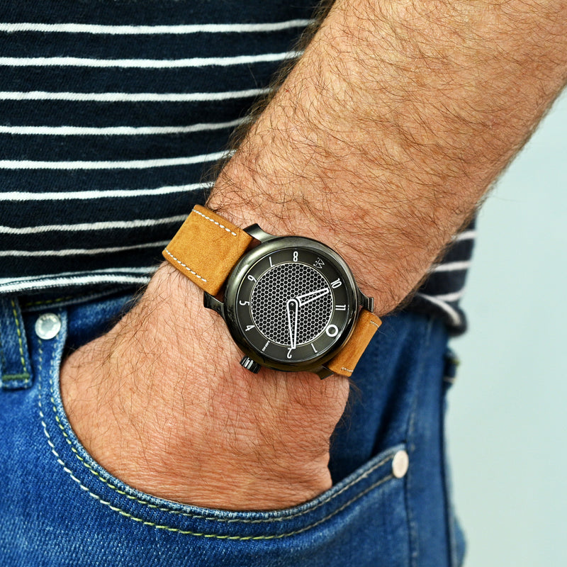 Monochrome Watches Shop | Nubuck Watch Strap - Honey