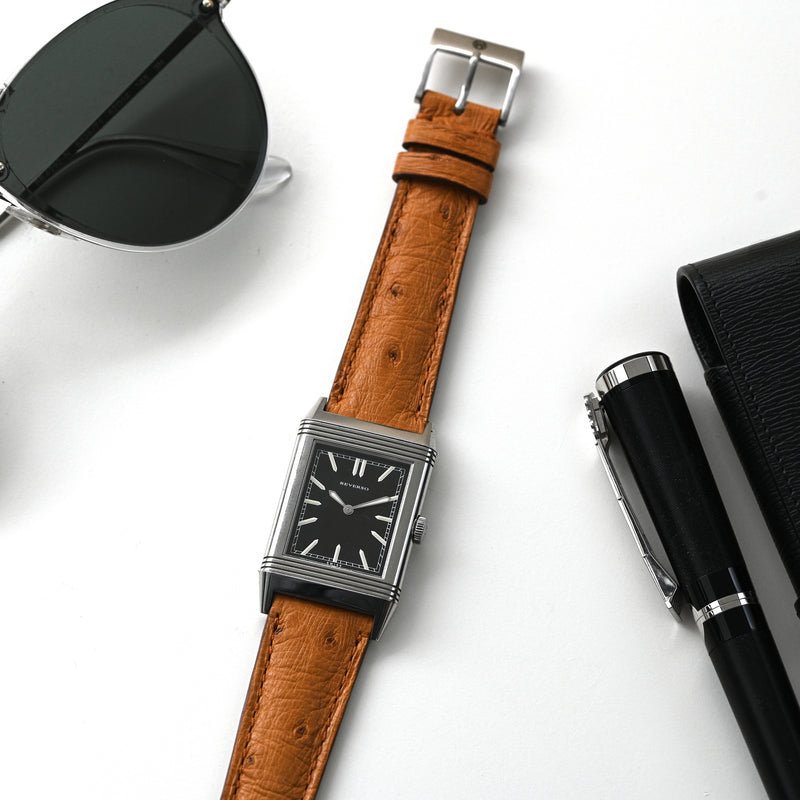 Monochrome Watches Shop | Ostrich Watch Strap - Cognac