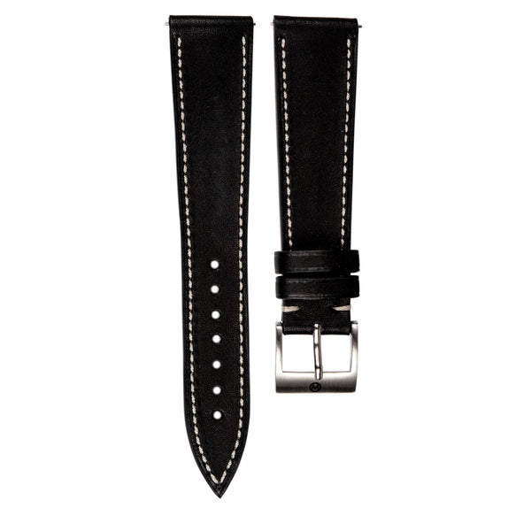 Monochrome Watches Shop | Smooth Calfskin Watch Strap - Black