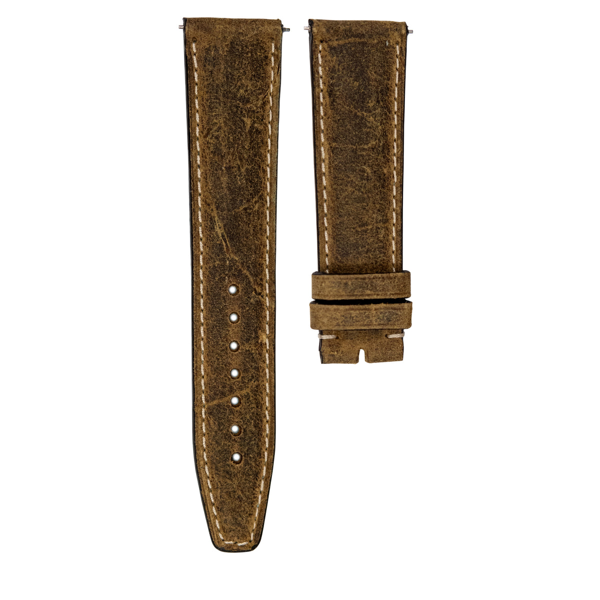 20mm Originale Marrone Chiaro Pitonato MB Cinturino Pelle a Righe, Pre 20mm Originale Marrone Chiaro Pitonato MB Cinturino Pelle a Righe, Pre